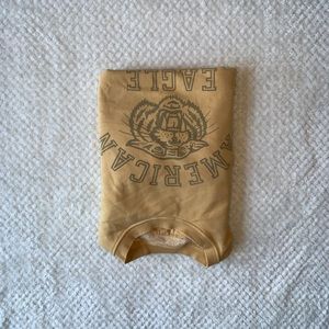 American Eagle sweatshirt, size extra small,pastel mustard